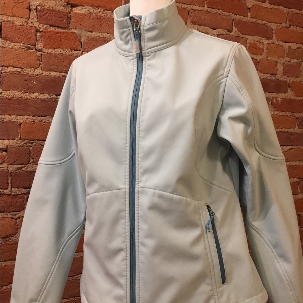 Pale mint Eddie Bauer soft shell jacket
